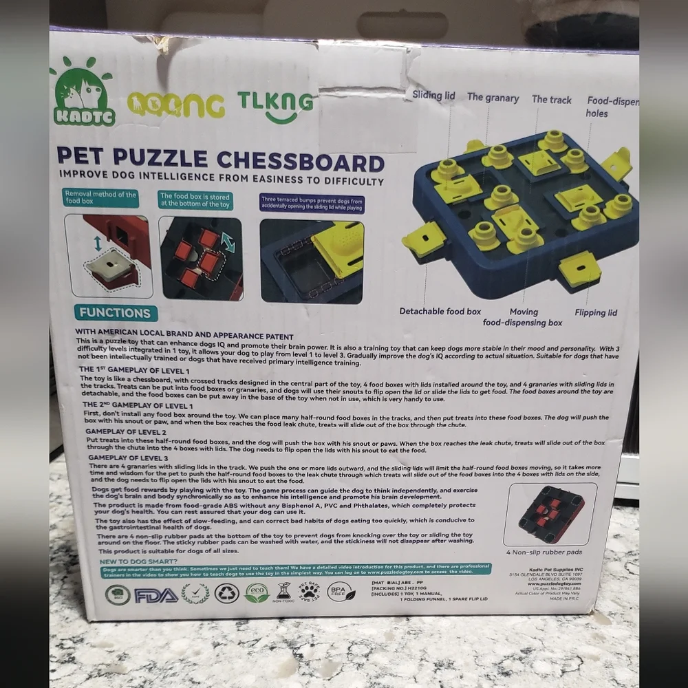 NEW Pet Puzzle Chessboard Toy Game